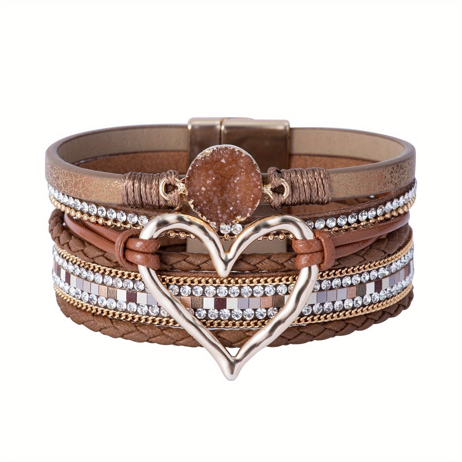 Boho Layered Leather Bracelet