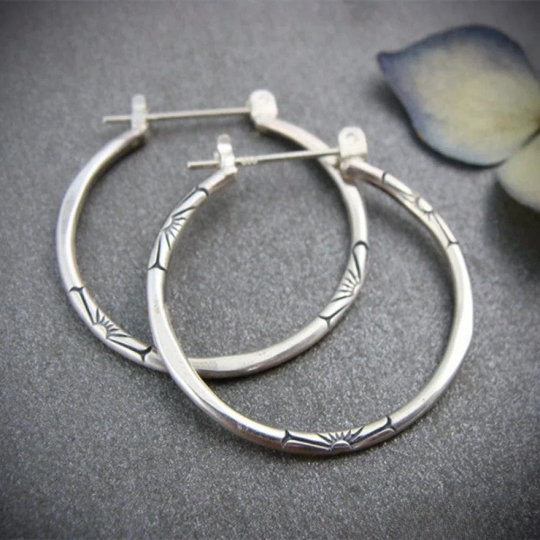 Classic Sterling Silver Hoop Earrings