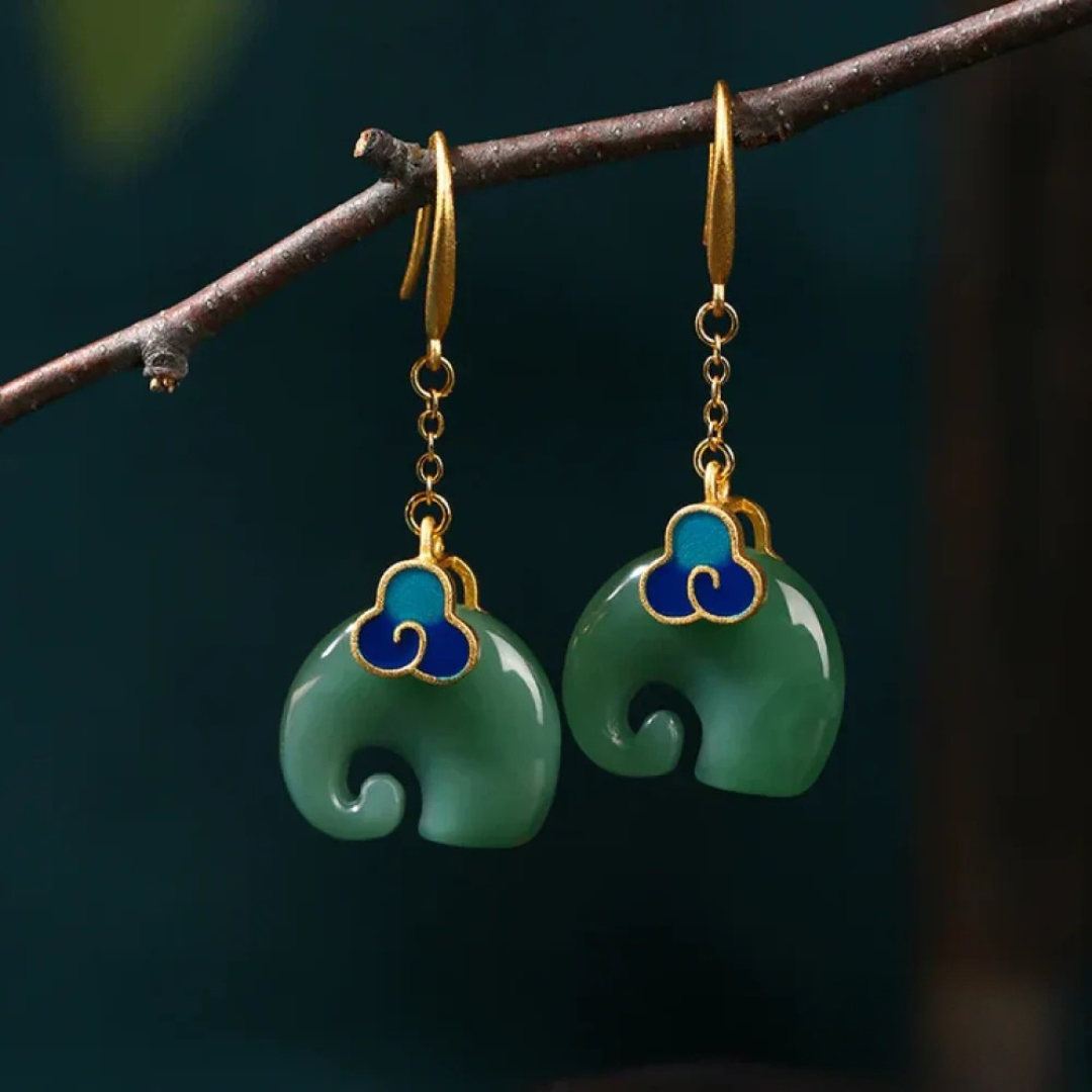 Chic Vintage Elephant Earrings