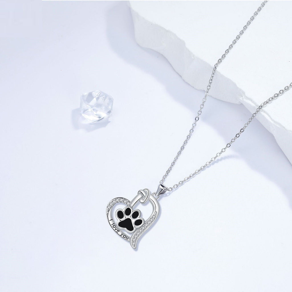 Paw Print Pendant Necklace