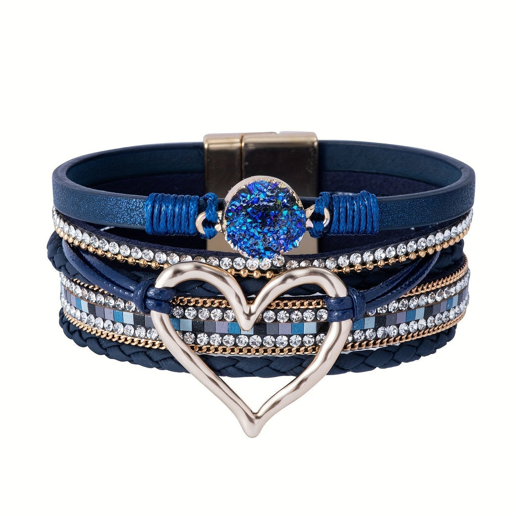 Boho Layered Leather Bracelet