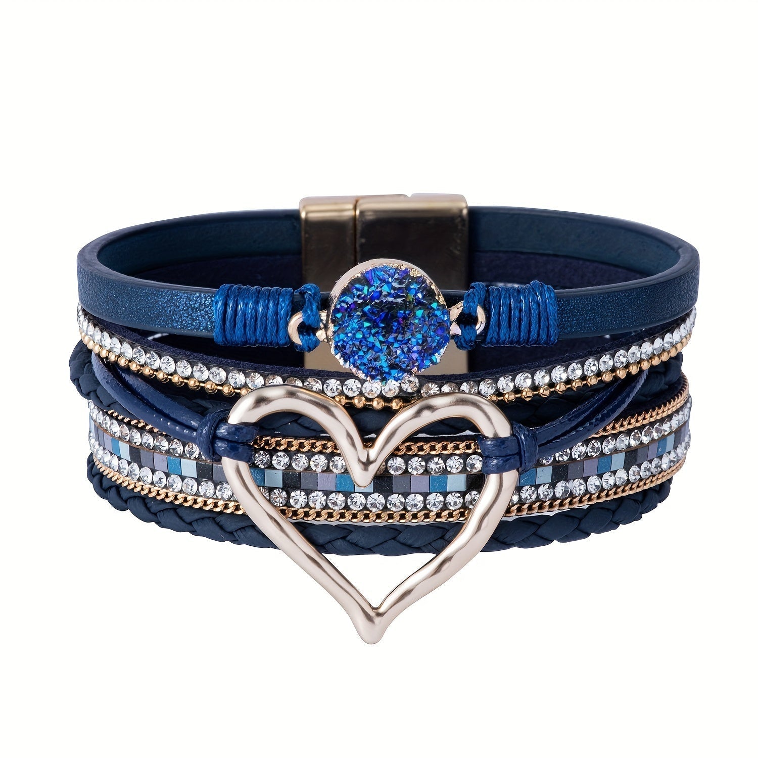 Boho Layered Leather Bracelet