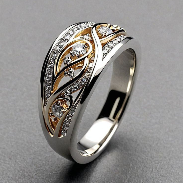 Two-Tone Hollow Ring