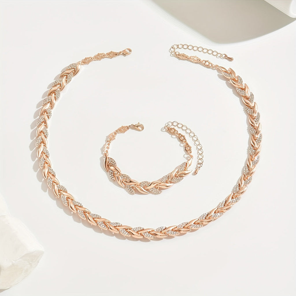 Fish Tail Crystal Jewelry Set