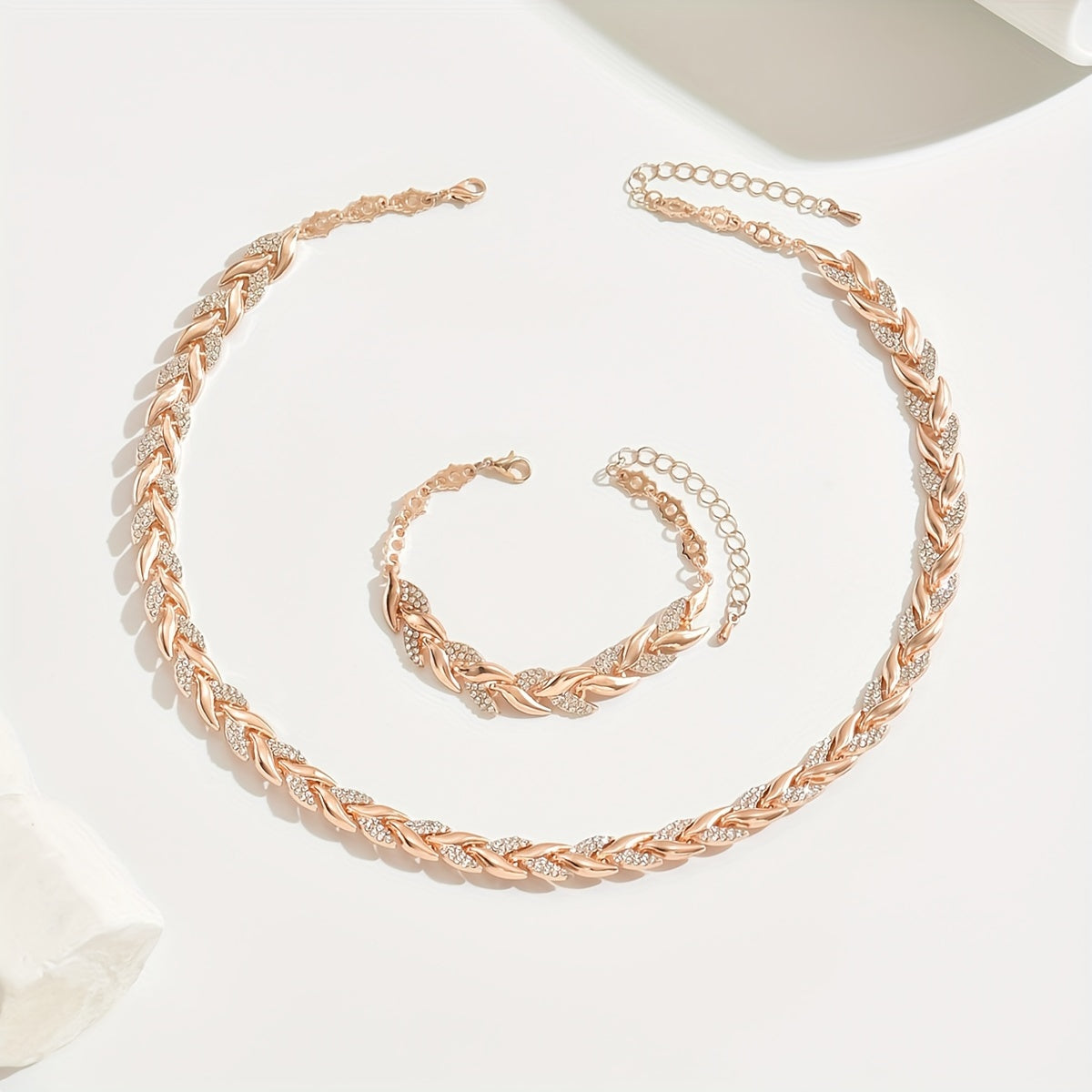 Fish Tail Crystal Jewelry Set