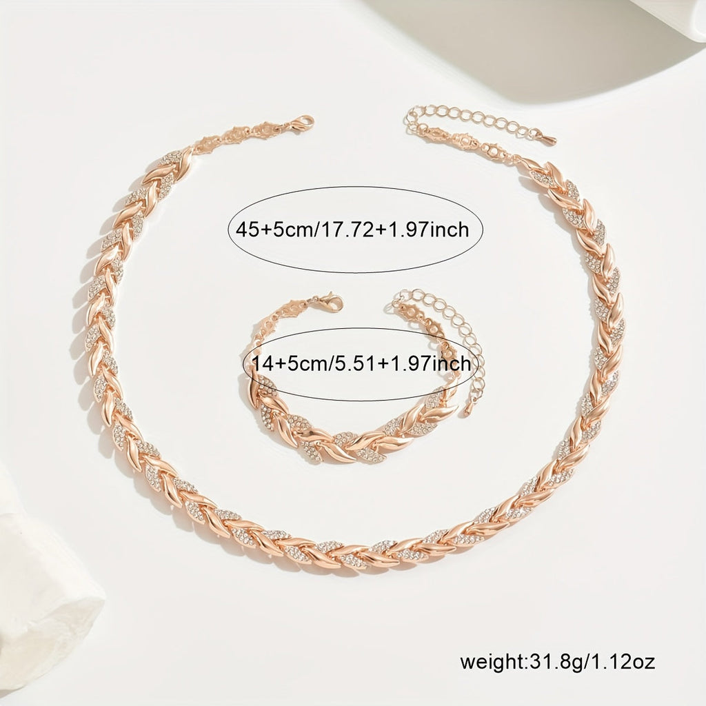 Fish Tail Crystal Jewelry Set