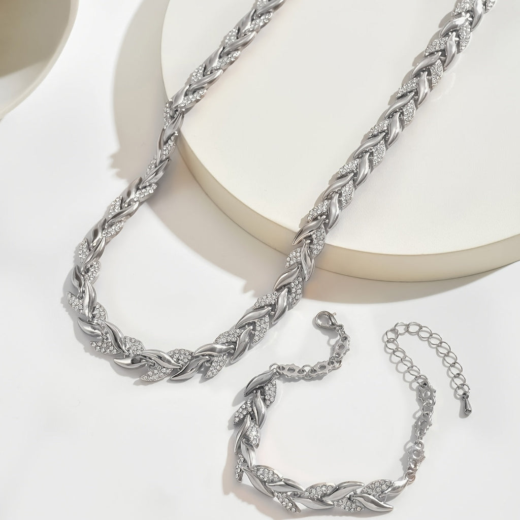 Fish Tail Crystal Jewelry Set