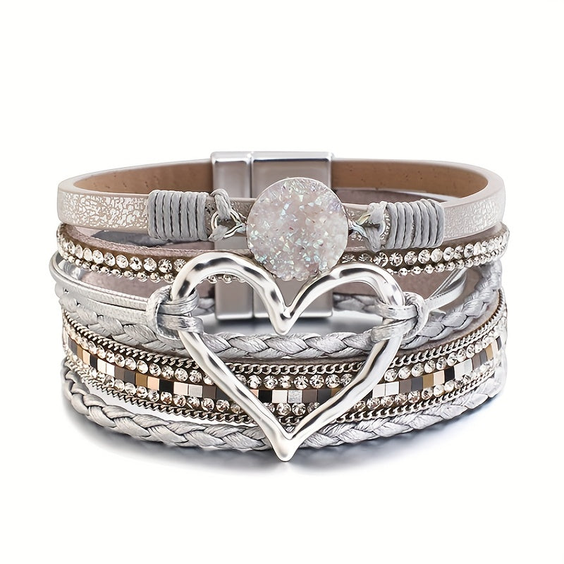 Boho Layered Leather Bracelet