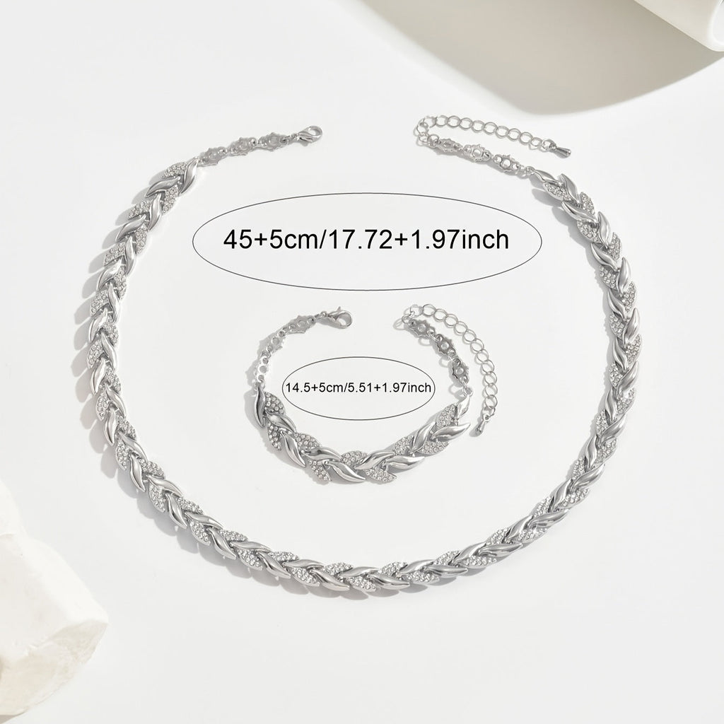 Fish Tail Crystal Jewelry Set