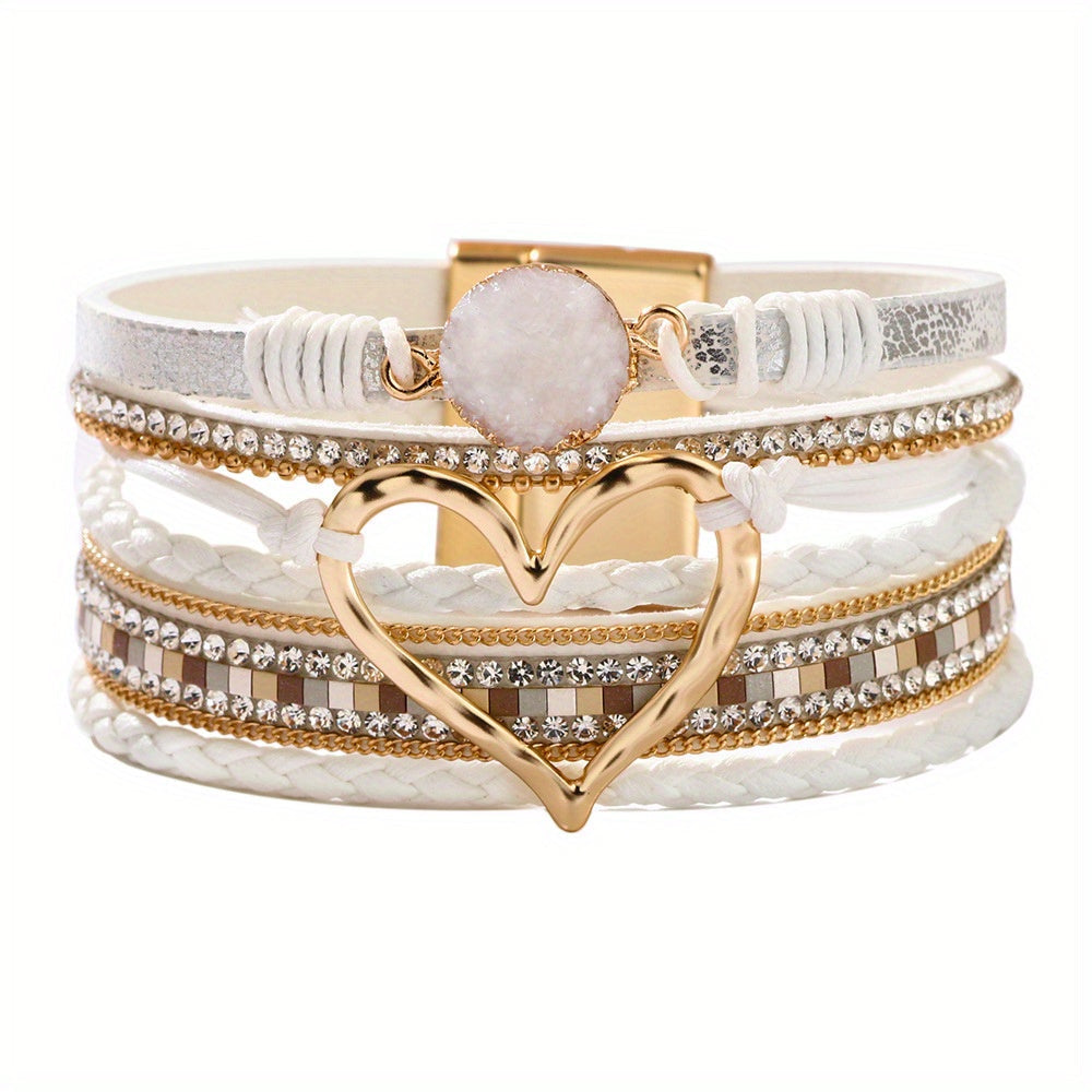 Boho Layered Leather Bracelet