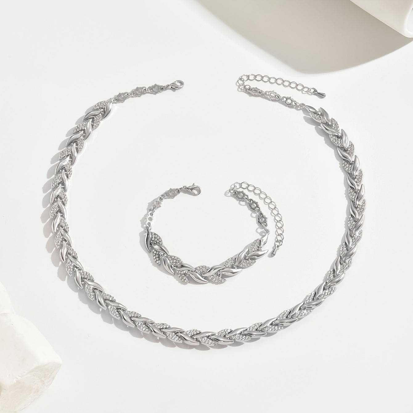 Fish Tail Crystal Jewelry Set