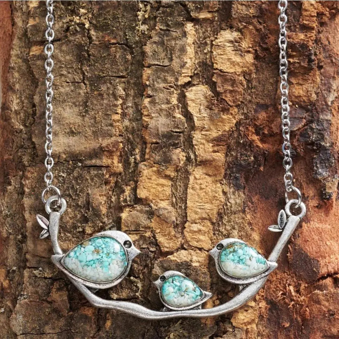 Vintage Silver Bird Necklace