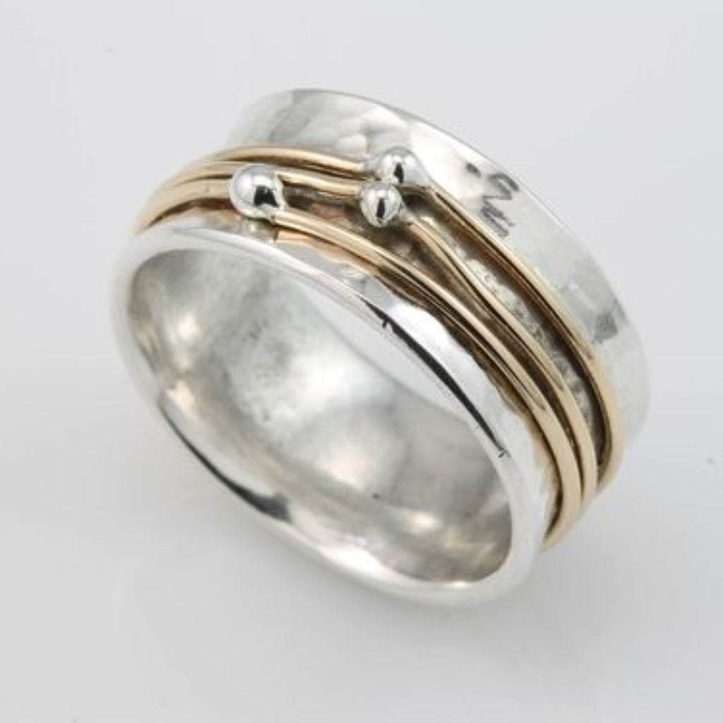Lidia Vintage Gold Plated Silver Ring