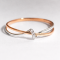 Vintage Gold & Silver Twisted Ring