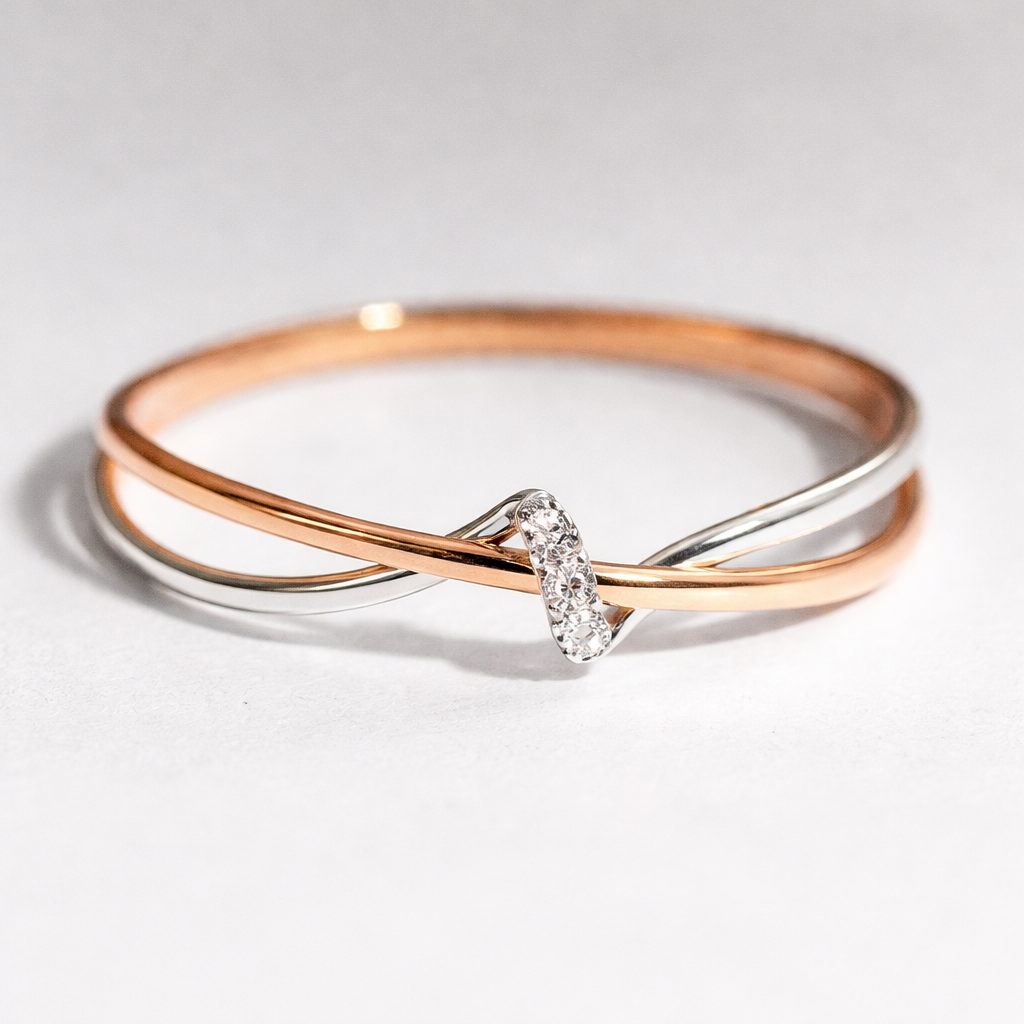Vintage Gold & Silver Twisted Ring