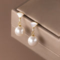 Chic Sterling Silver Pearl Earrings