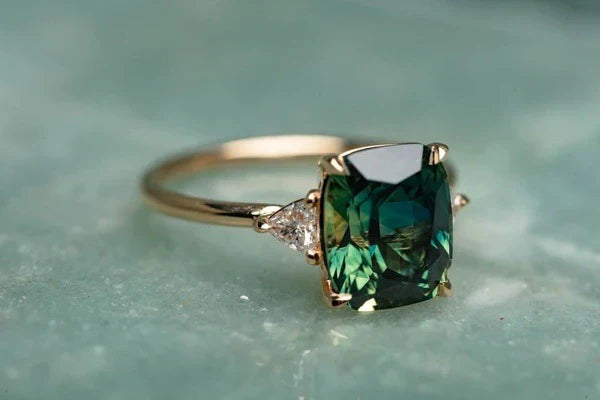 Vintage Inspired Gold Gemstone Ring