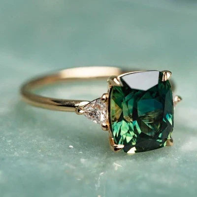 Vintage Inspired Gold Gemstone Ring
