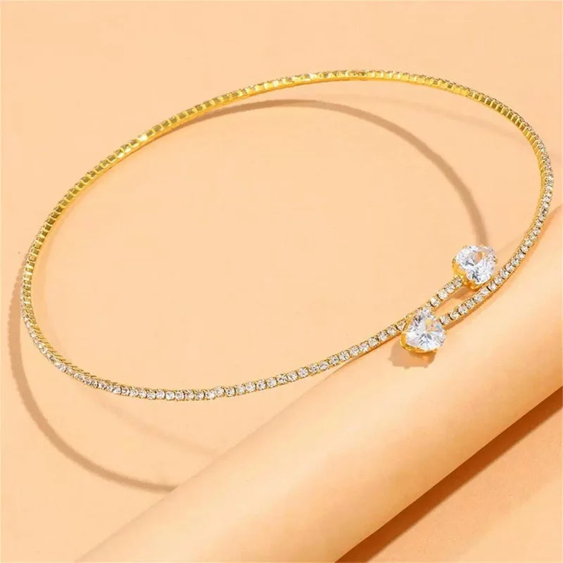 Crystal Heart Choker