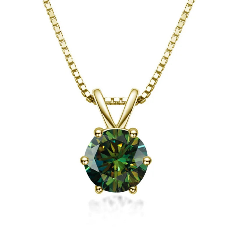 Elegant Moissanite Solitaire Necklace