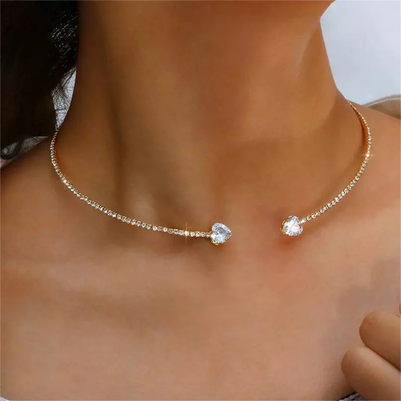 Crystal Heart Choker