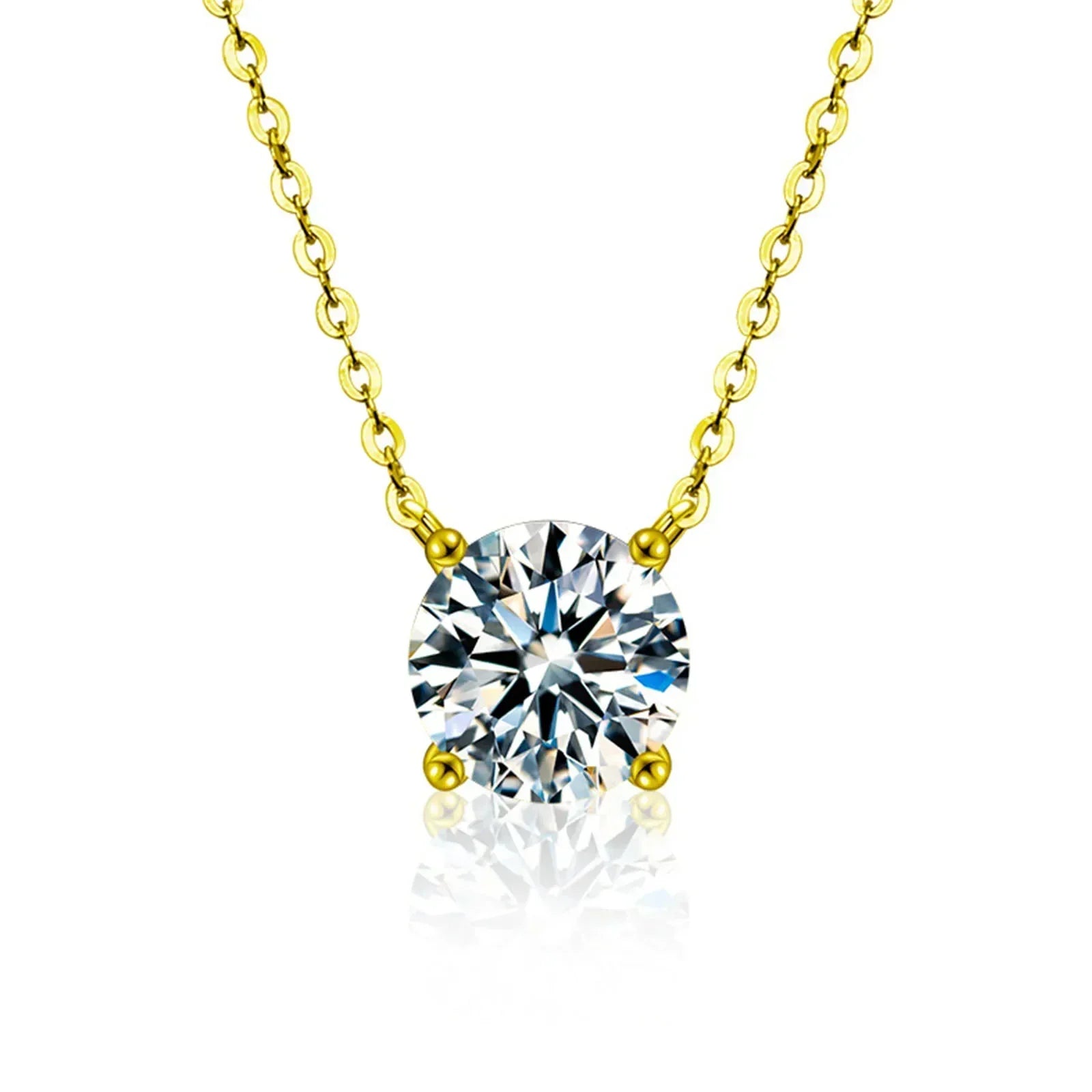 Gold Plated Cubic Zirconia Necklace