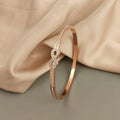 Infinity Crystal Bangle Bracelet
