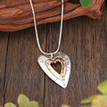 Vintage Gold & Silver Heart Necklace