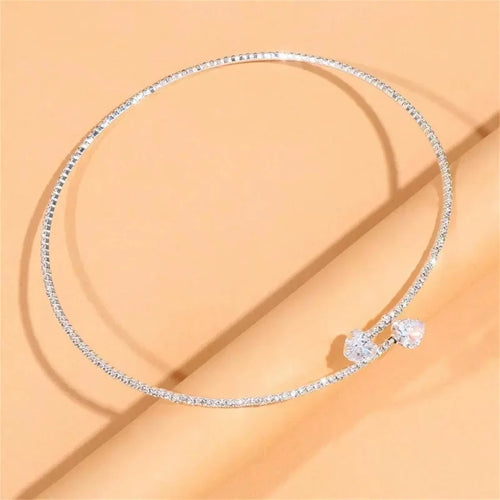Crystal Heart Choker