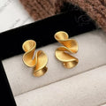 Two-Tone Flower Earrings