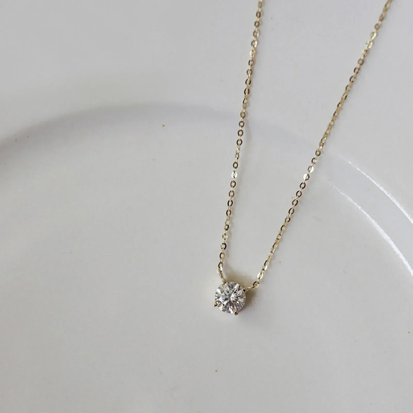 Gold Plated Cubic Zirconia Necklace