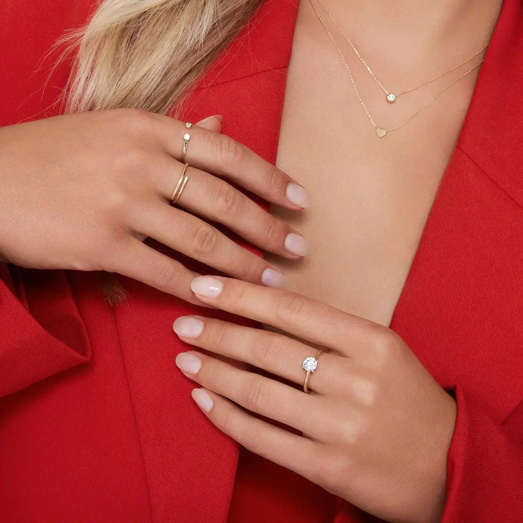 Four-Prong Diamond Ring