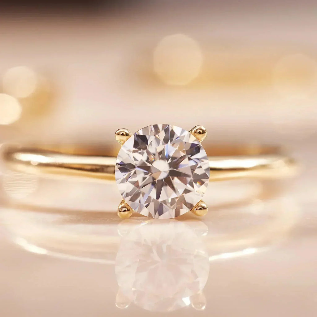 Four-Prong Diamond Ring