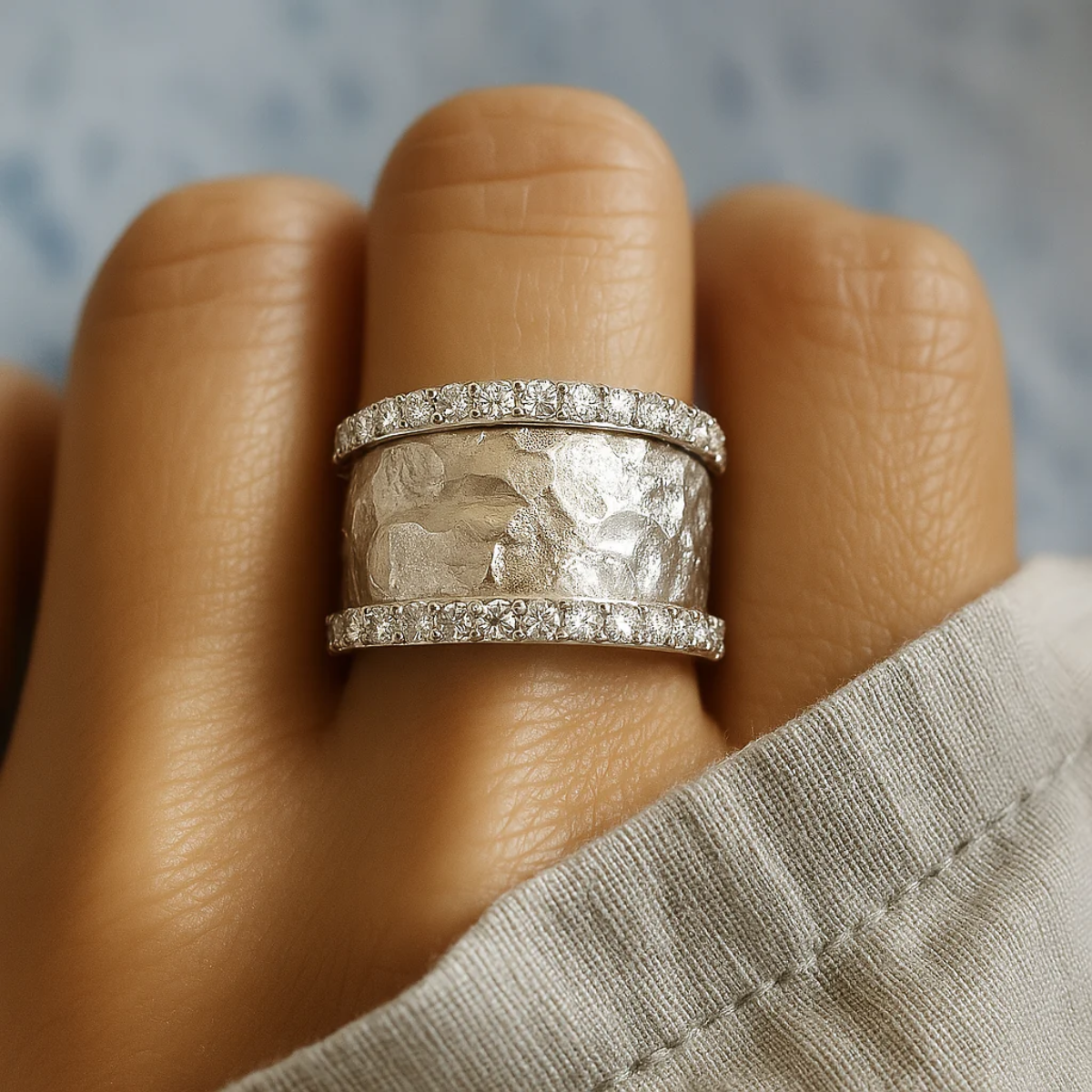 Vintage Silver CZ Ring