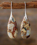 Chic Oval Stone Earrings