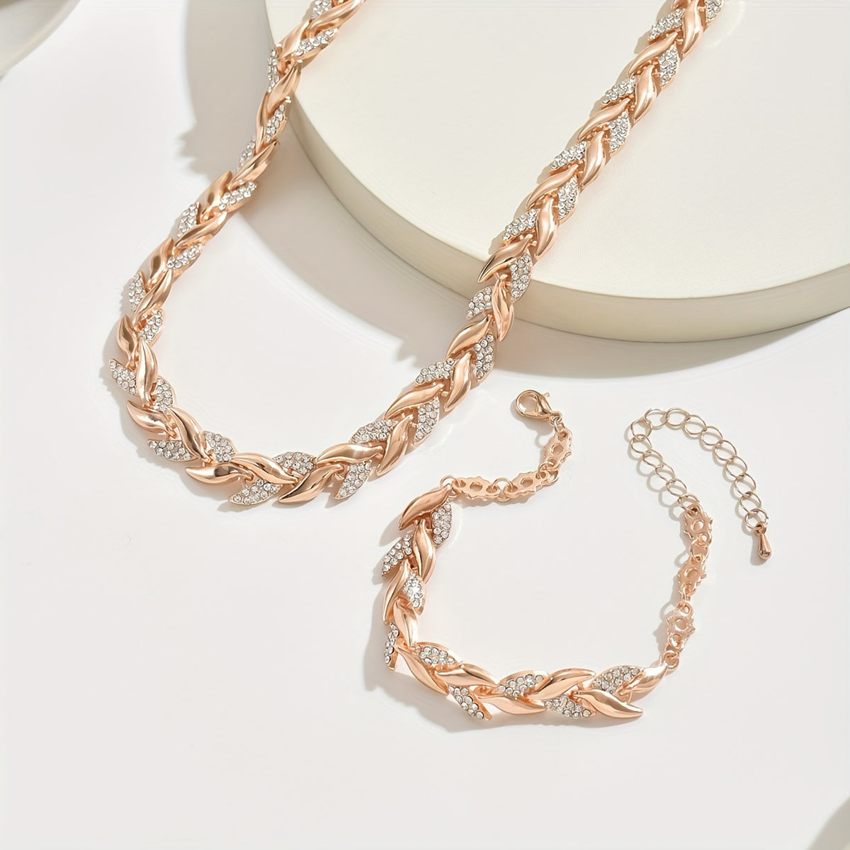 Fish Tail Crystal Jewelry Set