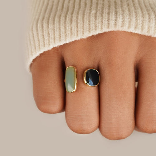 Aquamarine Embrace Ring