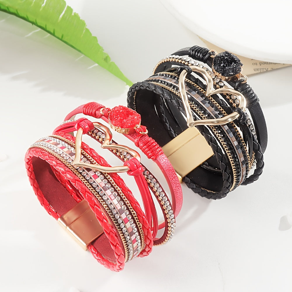 Boho Layered Leather Bracelet