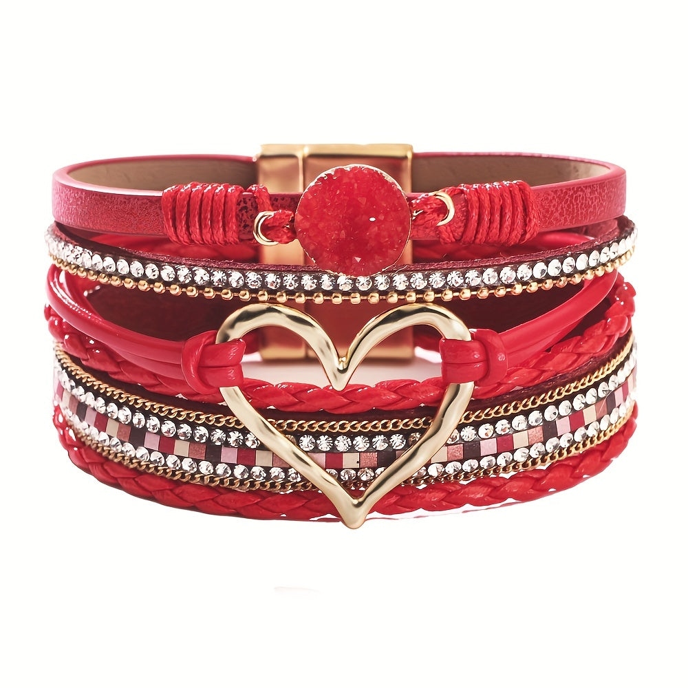 Boho Layered Leather Bracelet