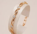 Elegant Gold Cubic Zirconia Bracelet