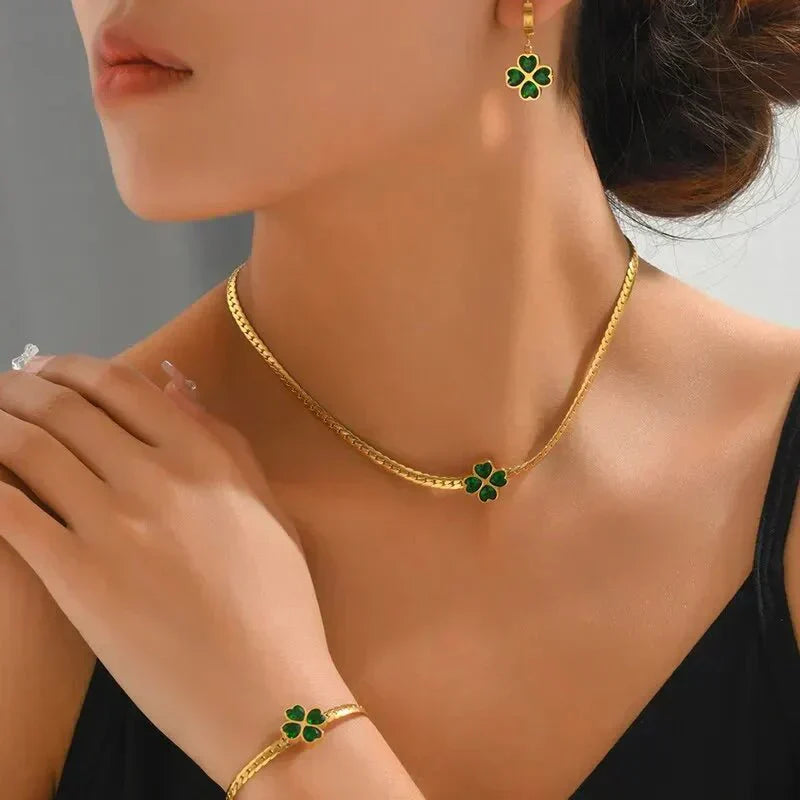 Clover Jewelry Set