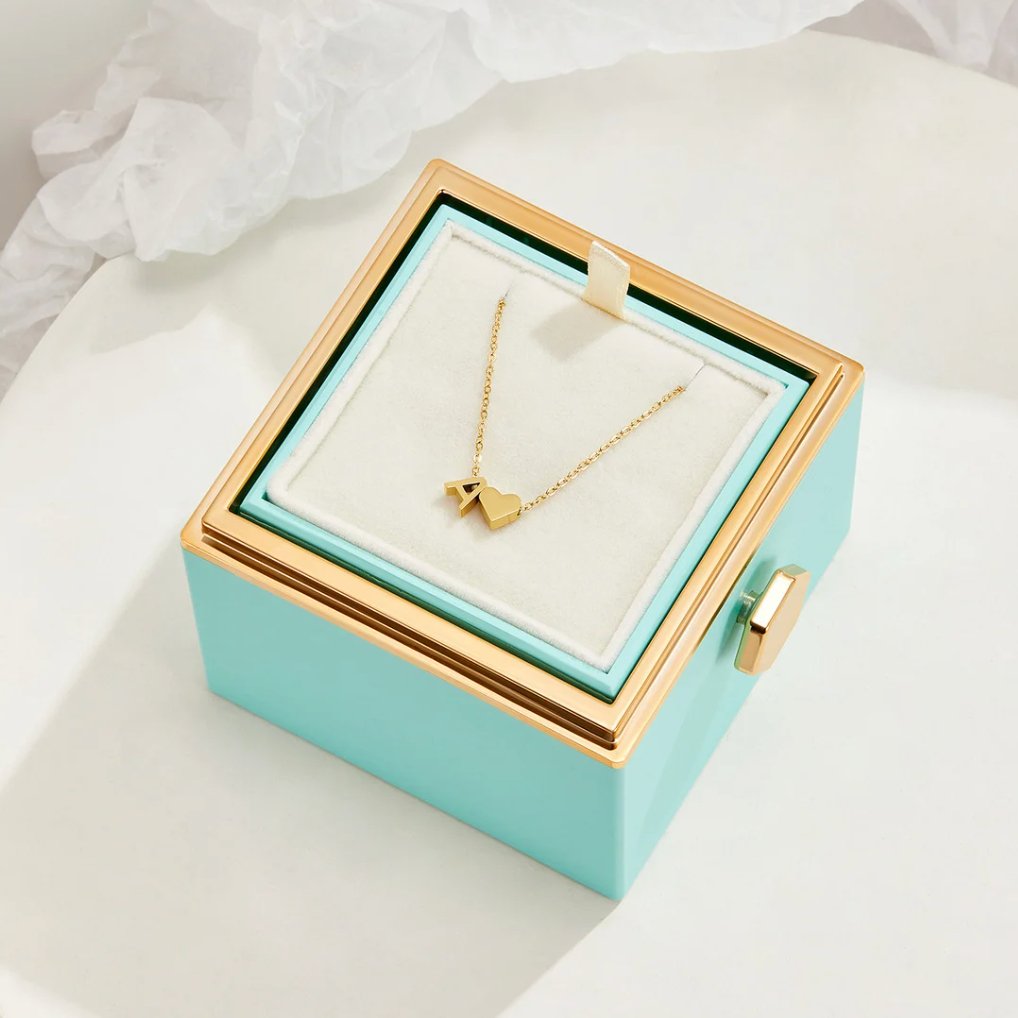 Timeless Heart Initial Necklace