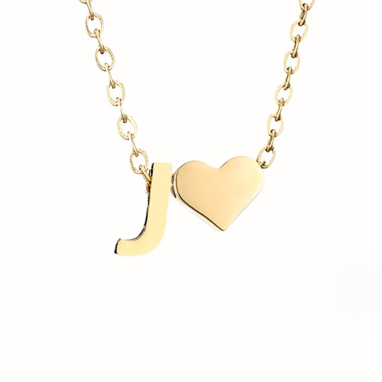 Timeless Heart Initial Necklace
