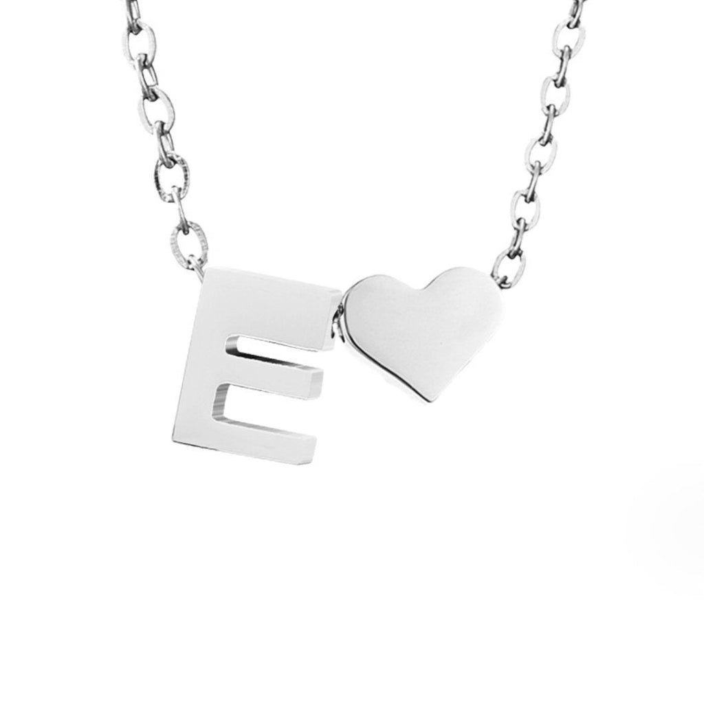 Timeless Heart Initial Necklace