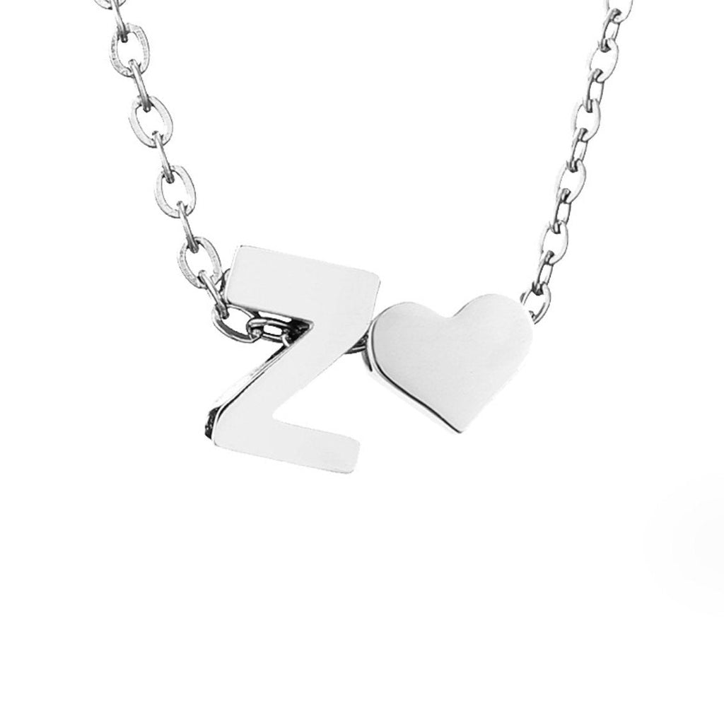 Timeless Heart Initial Necklace
