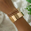 Vintage Chic Gold Bangle Bracelet