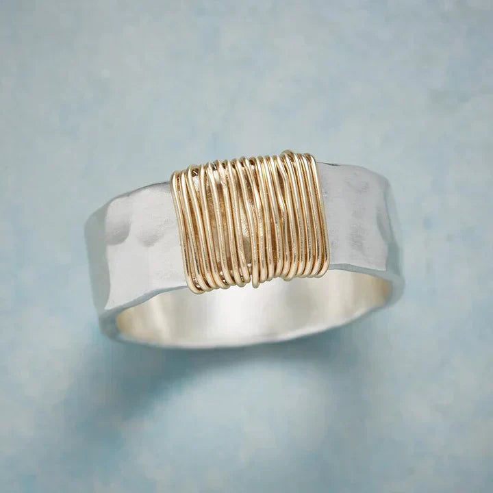 Timeless Vintage Gold & Silver Ring