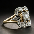 Classic Gold Ring with Vintage CZ