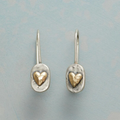 Silver & Gold Heart Earrings