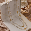 Timeless Gold & Pearl Pendant Necklace